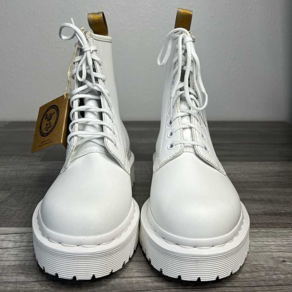 NWT Dr. Marten Vegan 1460 White Mono Lace Up Boot… - image 3