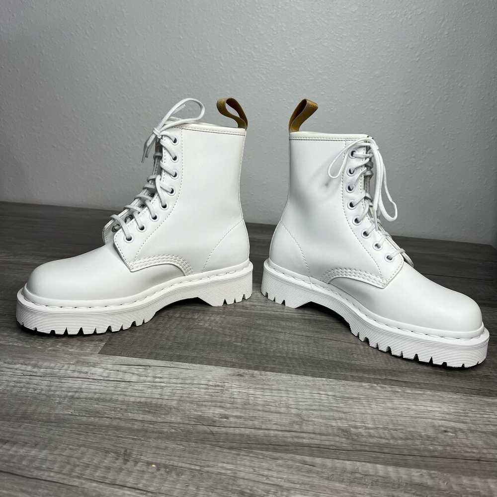 NWT Dr. Marten Vegan 1460 White Mono Lace Up Boot… - image 6