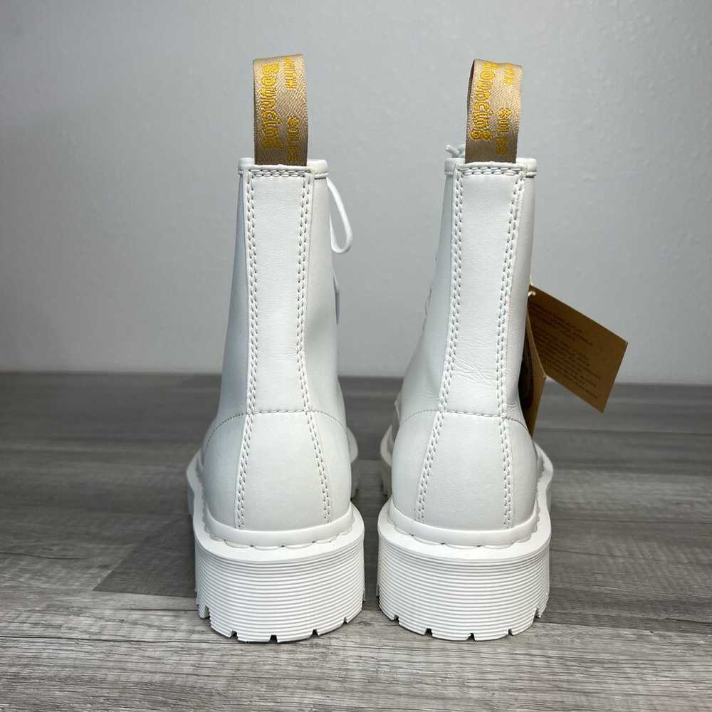 NWT Dr. Marten Vegan 1460 White Mono Lace Up Boot… - image 7