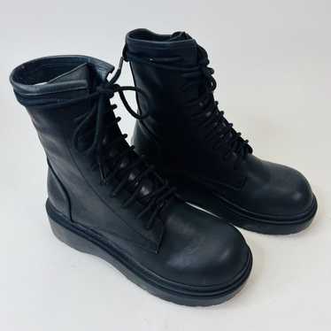 Unif Hagen Combat Lace-up Boot Black Women's Size 