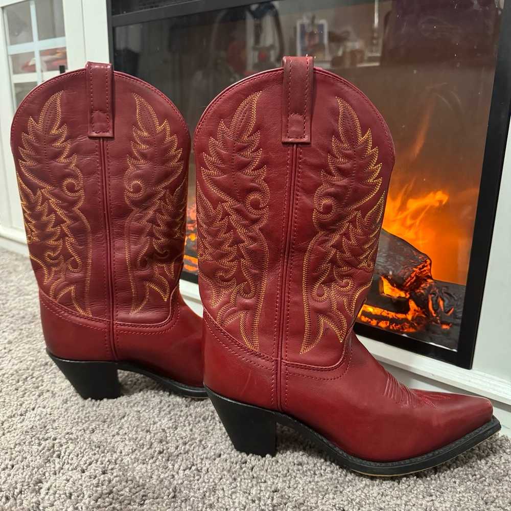 Laredo Madison red cowboy boots - image 1