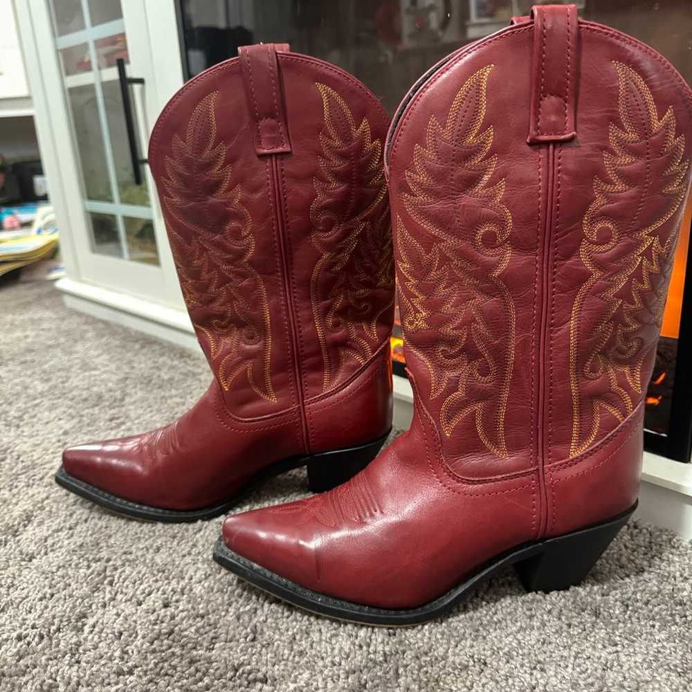 Laredo Madison red cowboy boots - image 2