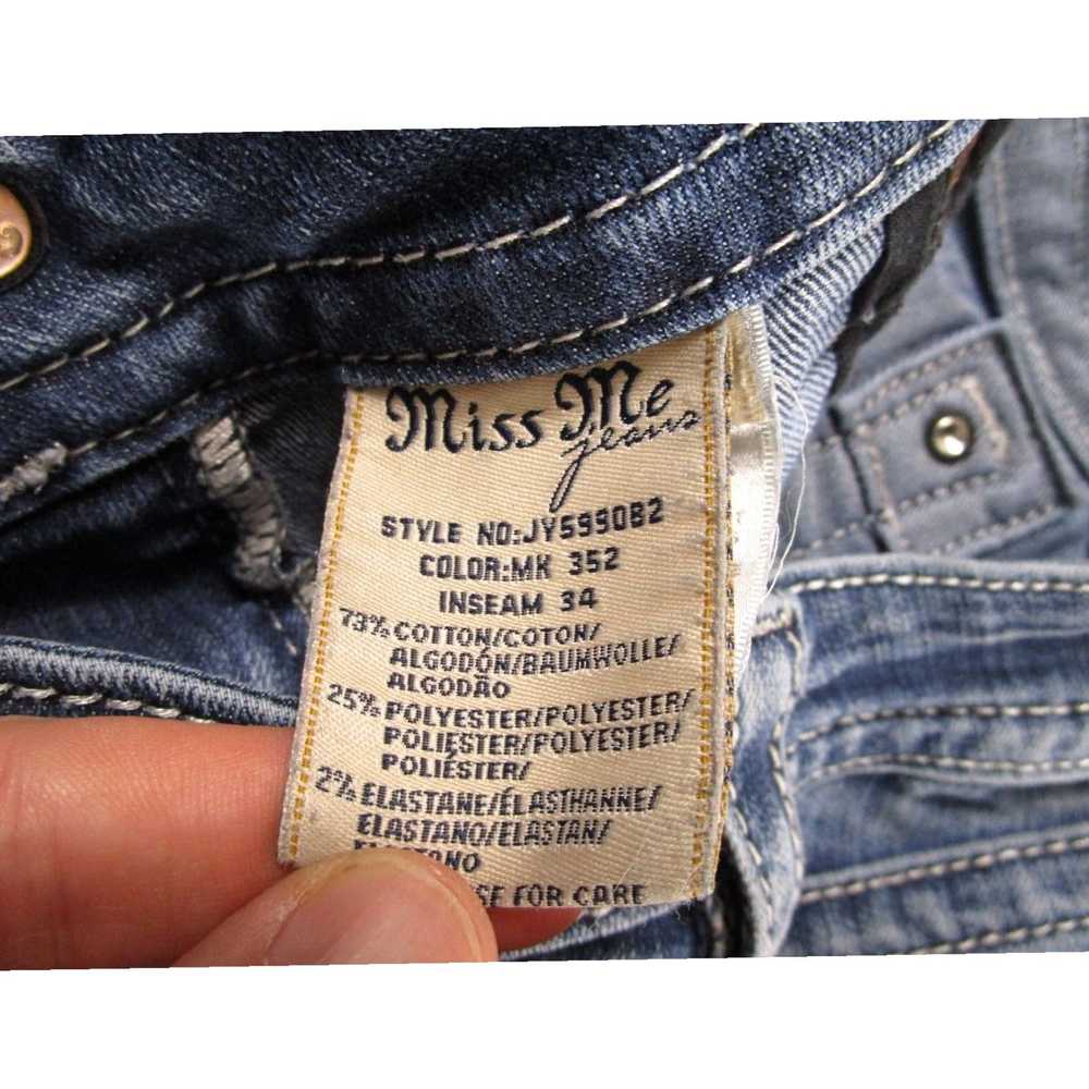 Miss Me Women's Miss Me Blue Distressed Denim Boo… - image 6