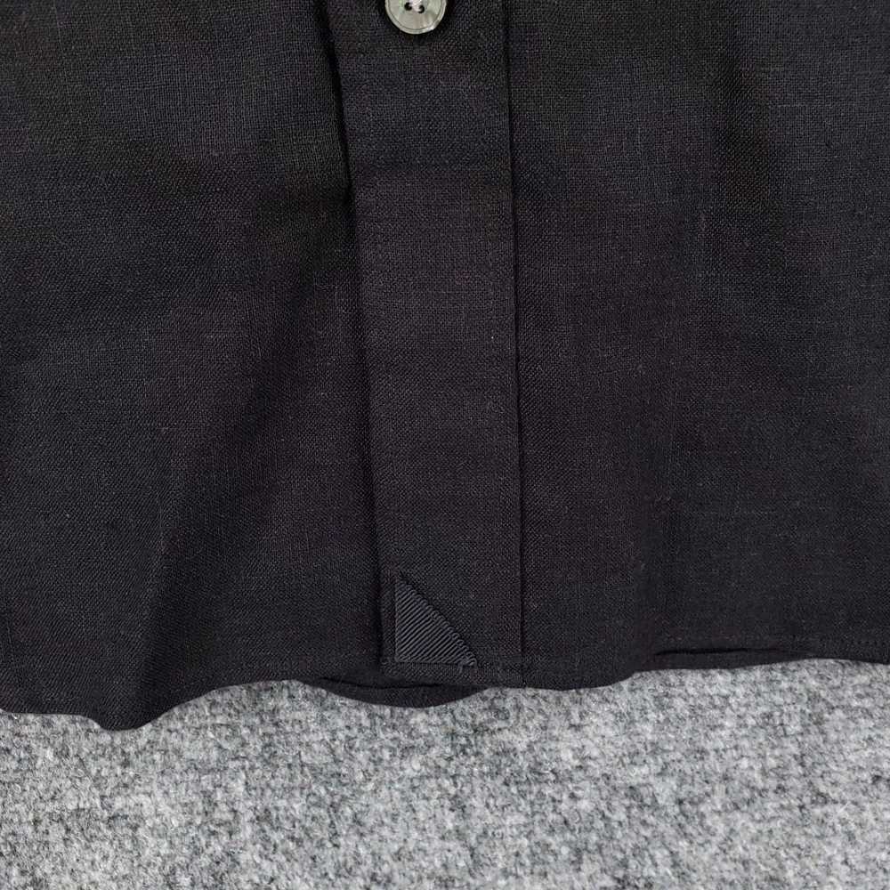 UNTUCKit Mens Medium Black Linen Collared Wrinkle… - image 7