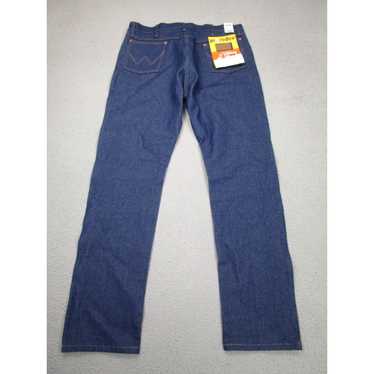 Wrangler Wrangler Jeans Mens 40x36 Blue Raw Rigid… - image 1