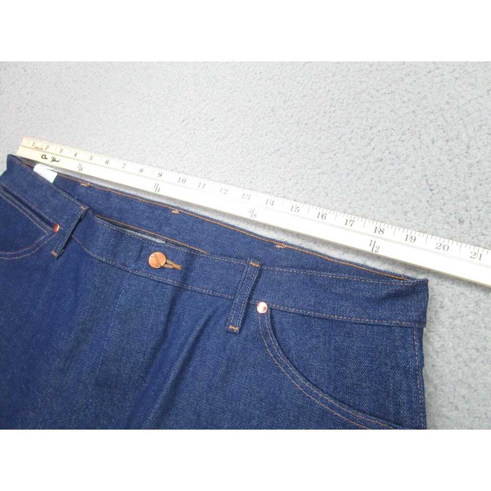 Wrangler Wrangler Jeans Mens 40x36 Blue Raw Rigid… - image 5