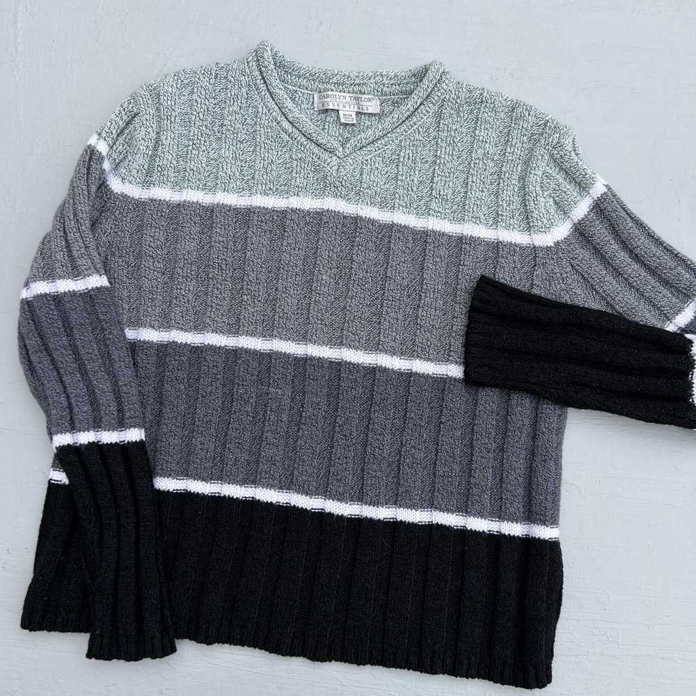 Vintage Vintage 90s Carolyn Taylor Knit Sweater •… - image 2