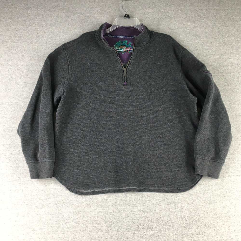 Robert Graham Mens Large Size Extra Preppy Grey Q… - image 1