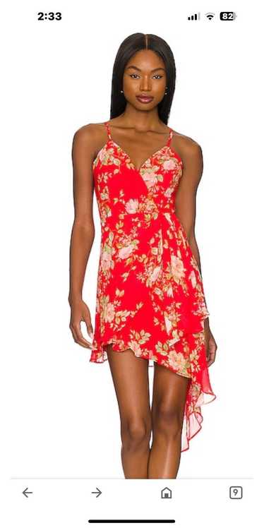 REVOLVE Red floral Riri dress by Yumi Kim