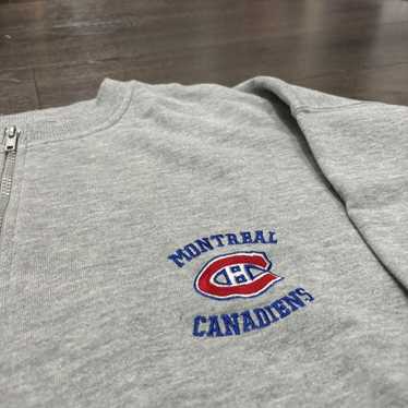 NHL vintage Montreal Canadiens quarter zip crewne… - image 1