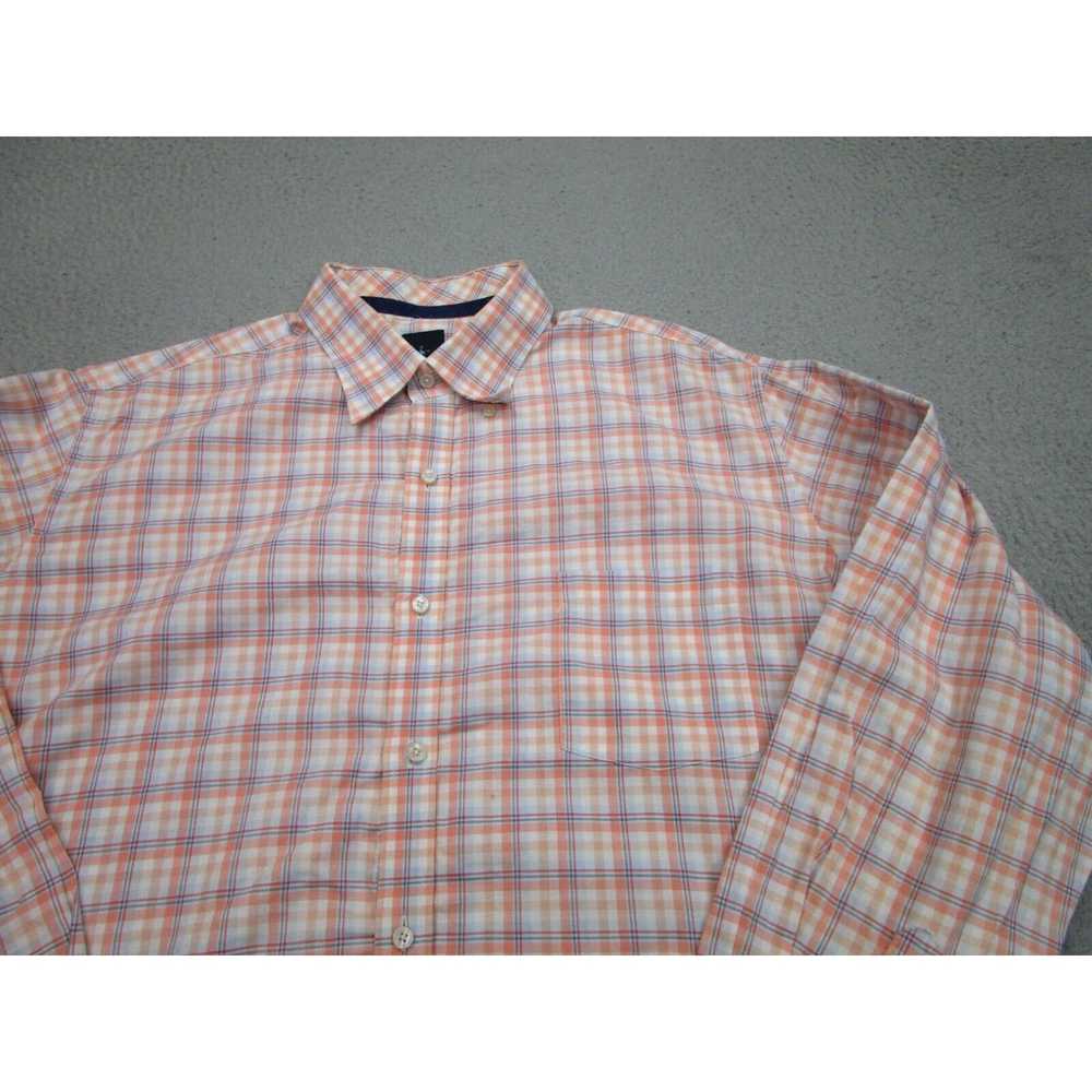 Tailorbyrd Tailorbyrd Shirt Mens 2XL Orange Peach… - image 2