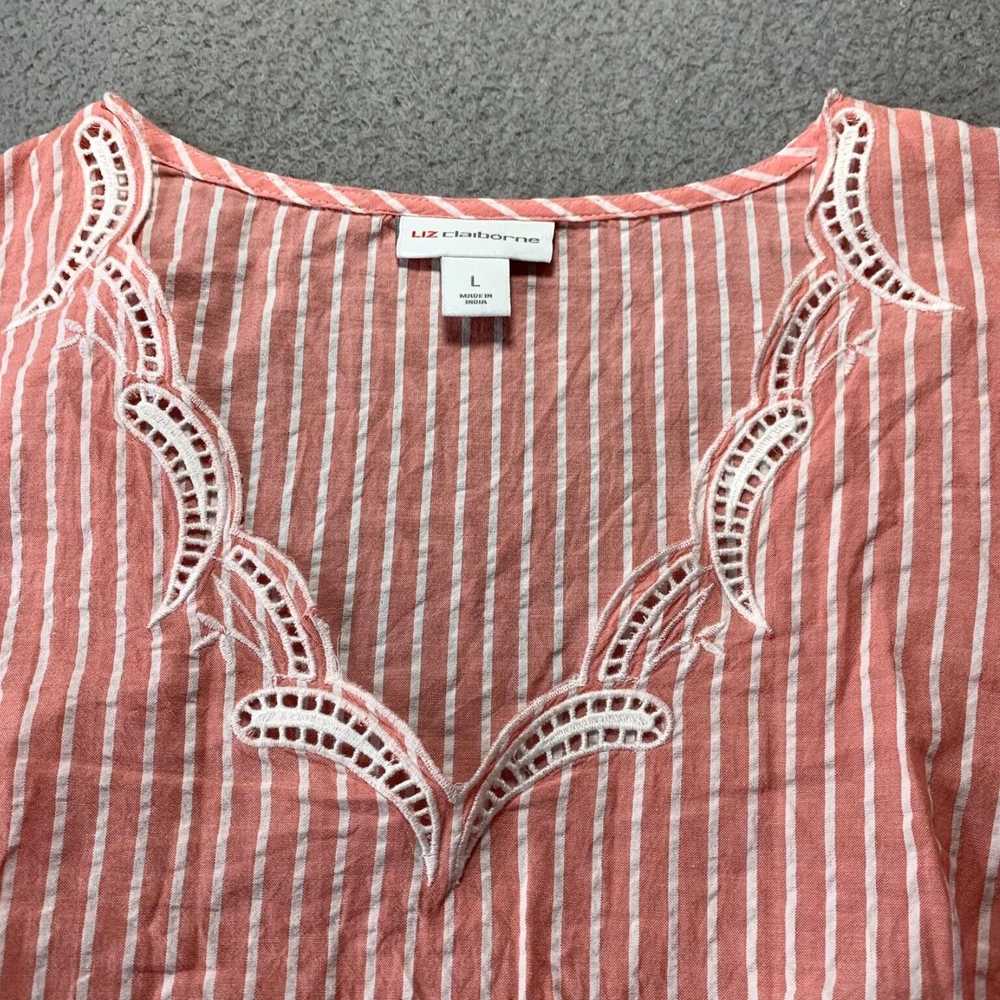 Vintage Elegant Striped Sheer Blouse for Women in… - image 6