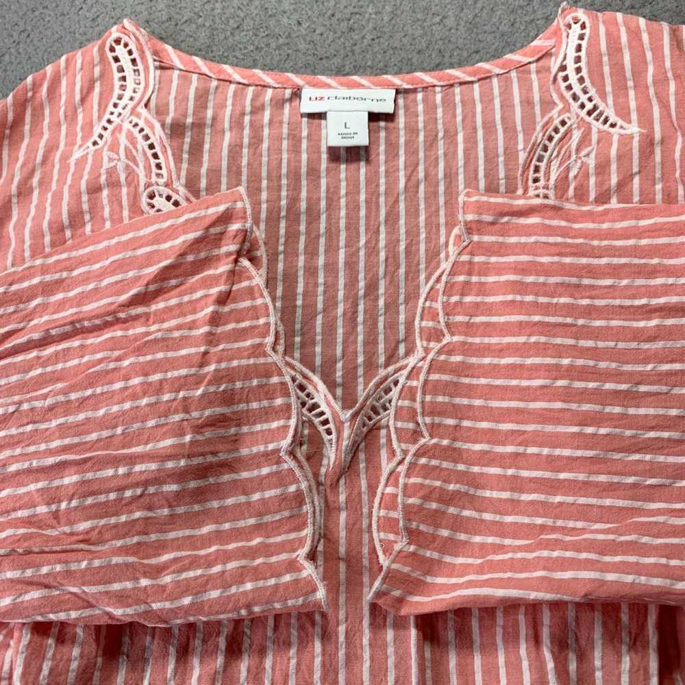 Vintage Elegant Striped Sheer Blouse for Women in… - image 7