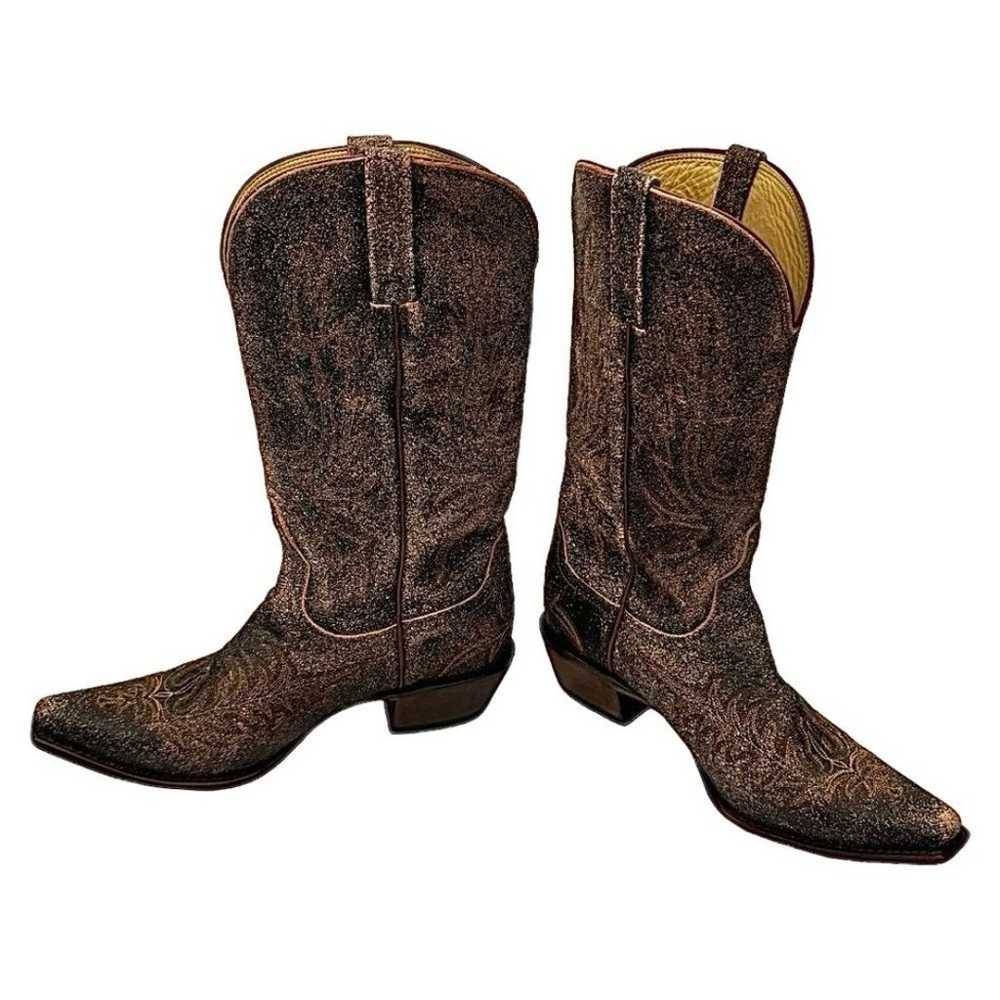 Charlie 1 Horse Lucchese Boots Womens 7 B Brown L… - image 10