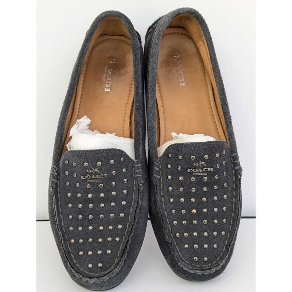 Coach Orlene Navy studded driving loafers Size 7 … - image 1