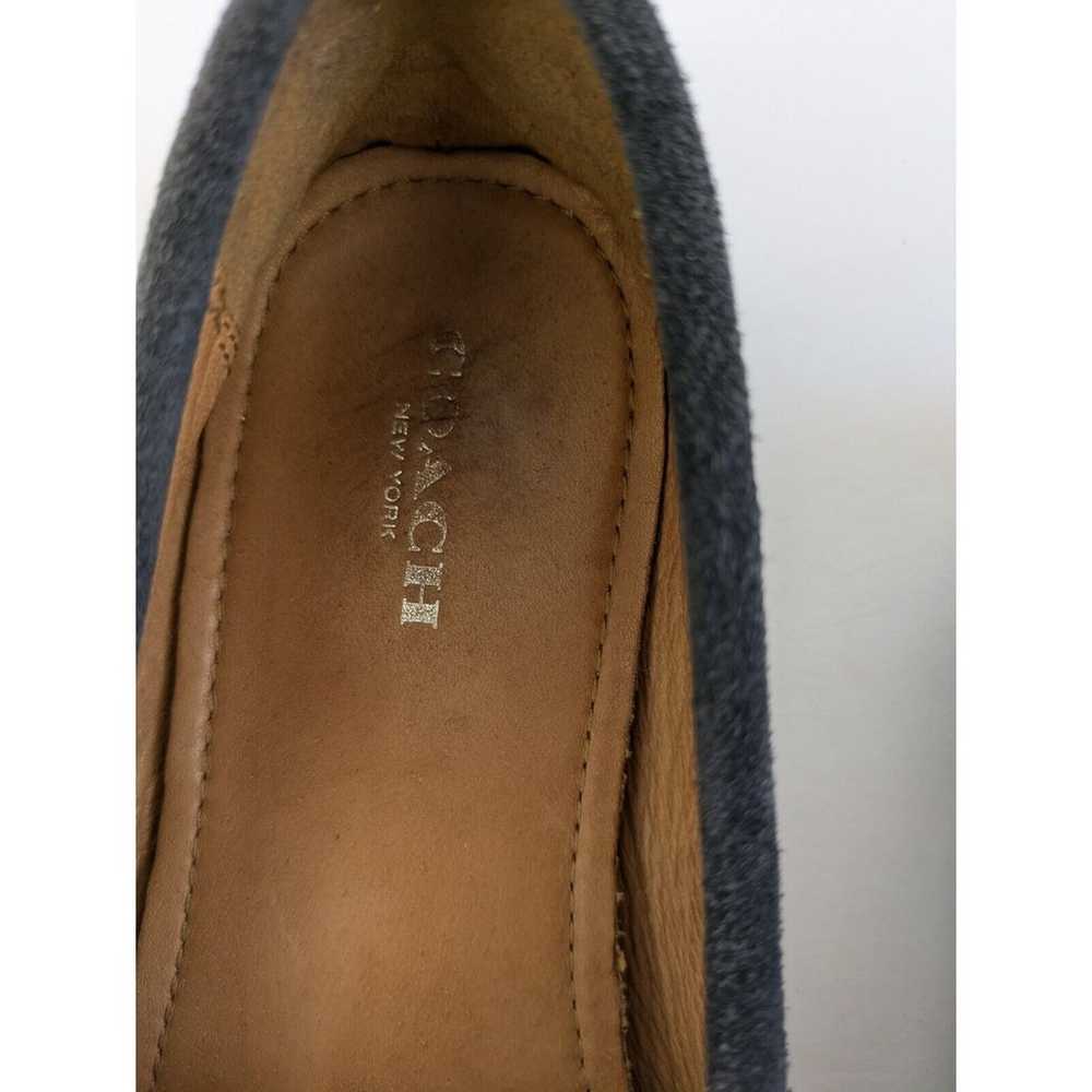 Coach Orlene Navy studded driving loafers Size 7 … - image 5