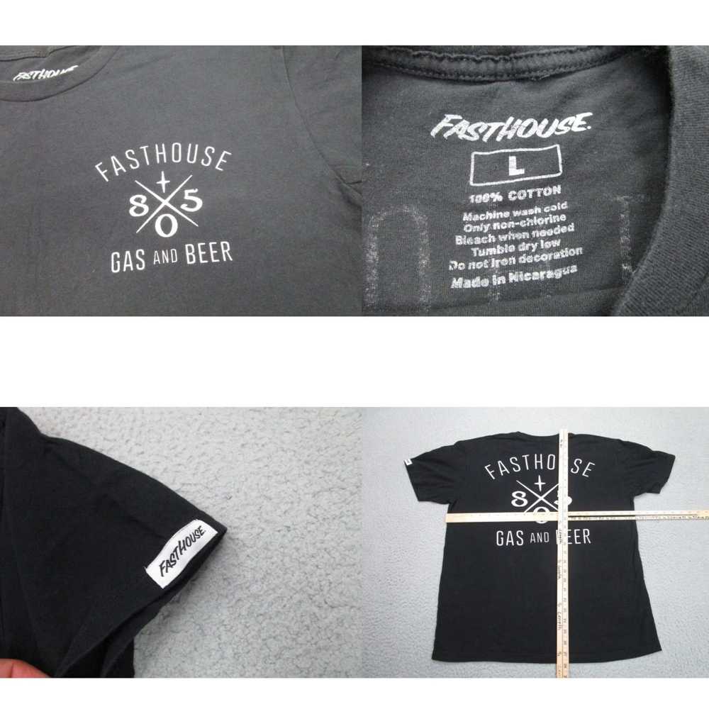 Vintage Fasthouse Shirt Mens Large Black 805 Beer… - image 4