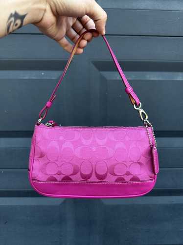 Coach Vintage Y2k Coach Pink Signature Demi Hampto