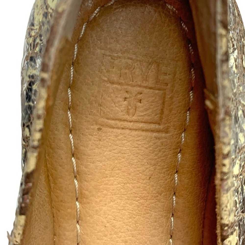 Frye Carson Crackling Leather Ballet Flats - image 2