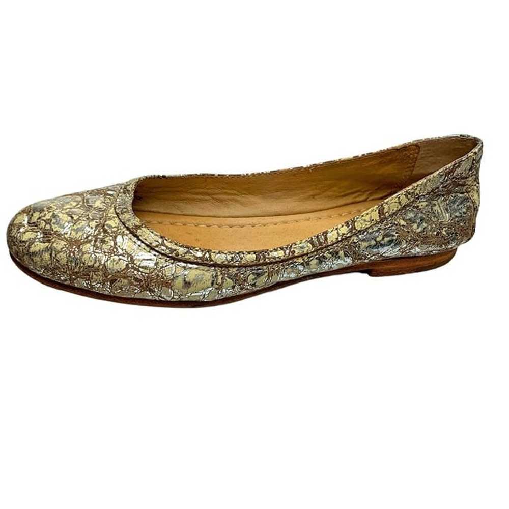 Frye Carson Crackling Leather Ballet Flats - image 3