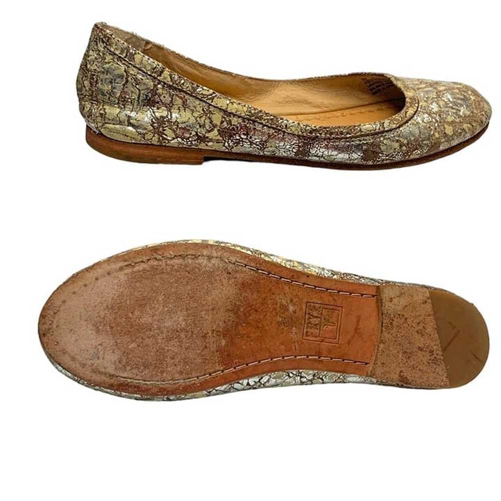 Frye Carson Crackling Leather Ballet Flats - image 6