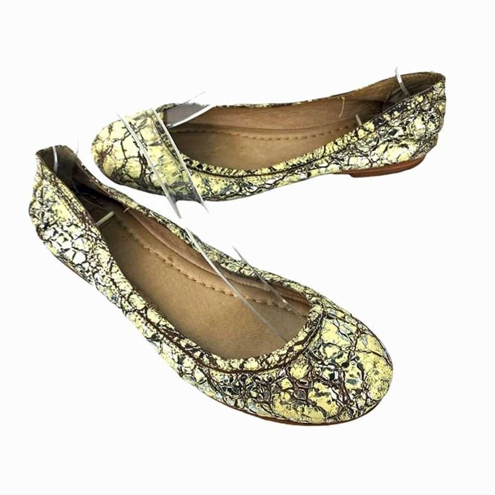 Frye Carson Crackling Leather Ballet Flats - image 7