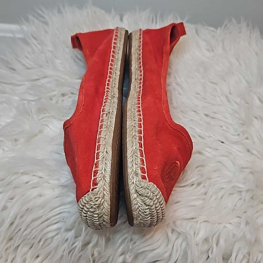 MICHAEL Michael Kors Red Orange Espadrille Suede … - image 3