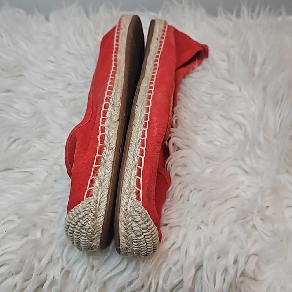 MICHAEL Michael Kors Red Orange Espadrille Suede … - image 5