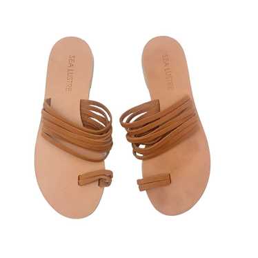 SEA LUSTRE Sandals Size 9 NEW Suede Leather Strap… - image 1