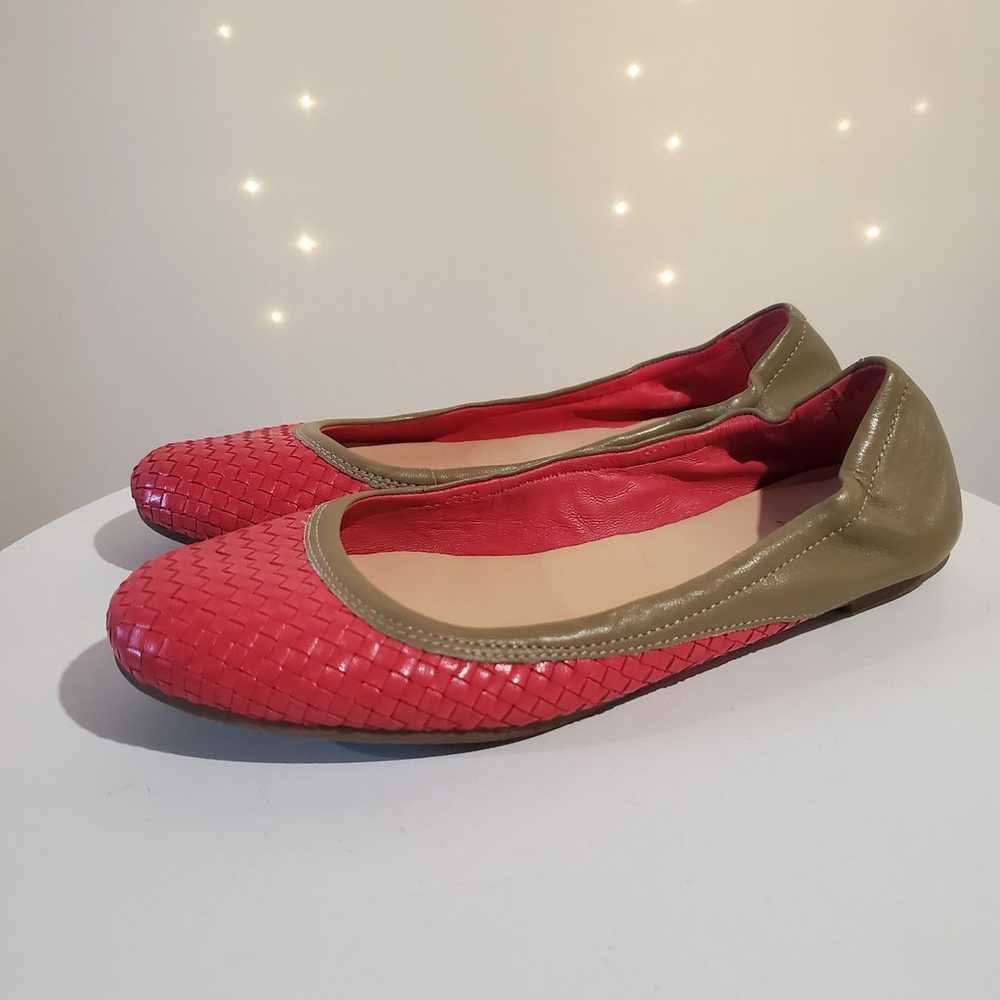 Cole Haan Irwin Ballet Punch Summer Khaki Flats W… - image 1