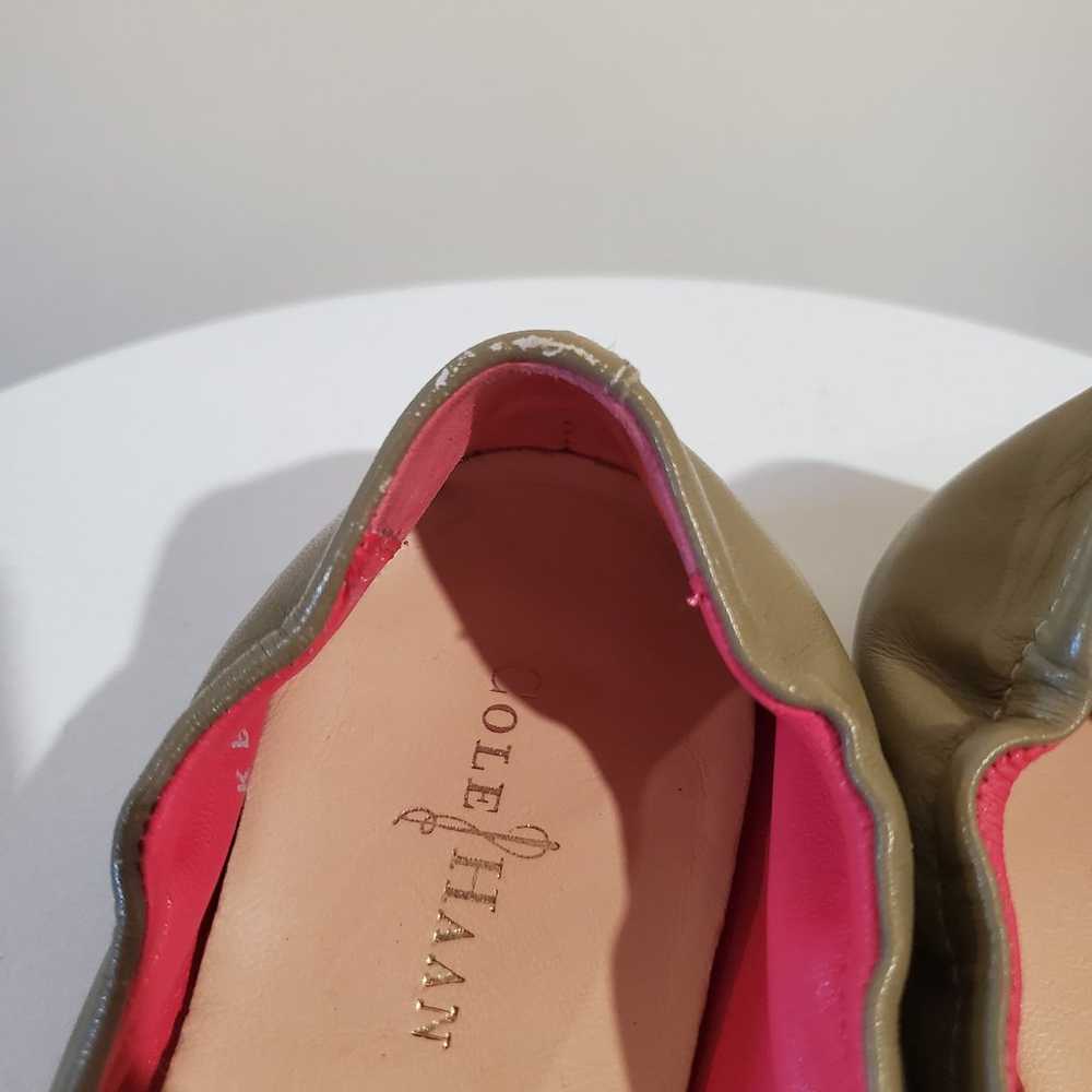 Cole Haan Irwin Ballet Punch Summer Khaki Flats W… - image 7