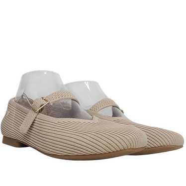 Vivaia Margot Mary Jane Square Toe Flats Almond E… - image 1