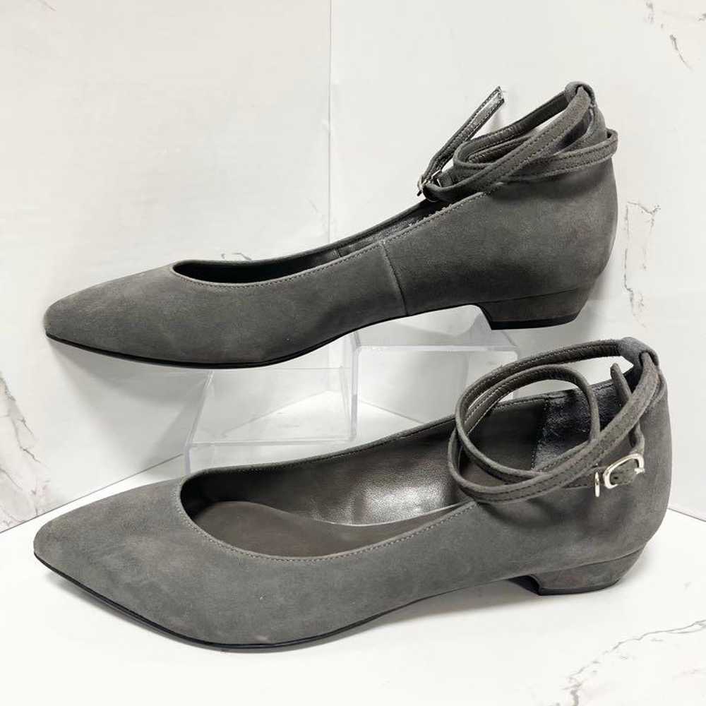 DIANA♡ 23.5cm Gray Suede Pointed Toe Pumps - image 10