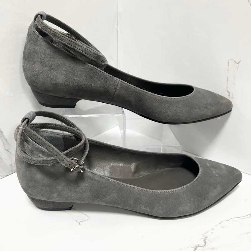 DIANA♡ 23.5cm Gray Suede Pointed Toe Pumps - image 9