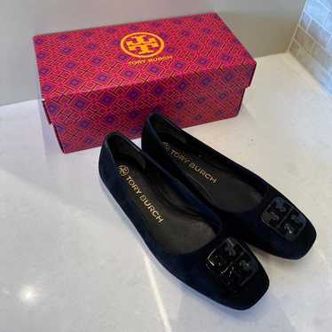 Tory Burch black ballet flats in suede - GEORGIA B