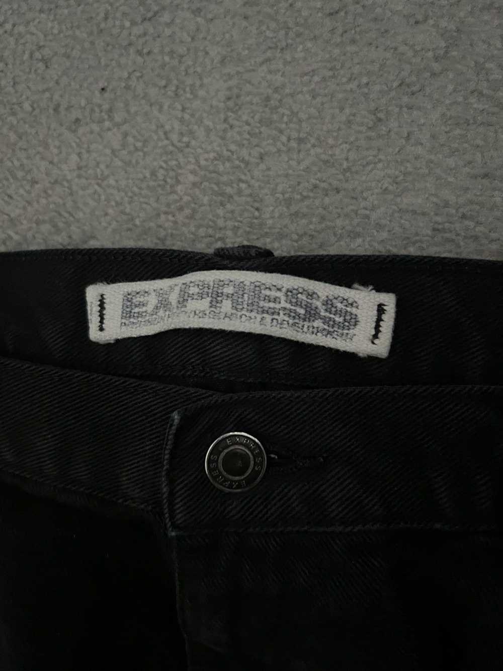 Express × Japanese Brand 2000s wide leg flare boo… - image 3