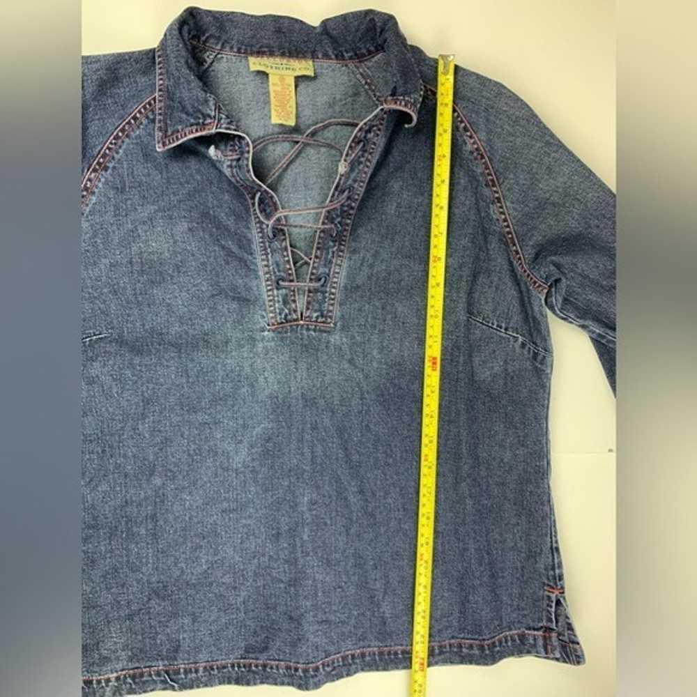 Telluride Clothing Co. Vintage Denim Blouse Shirt… - image 12