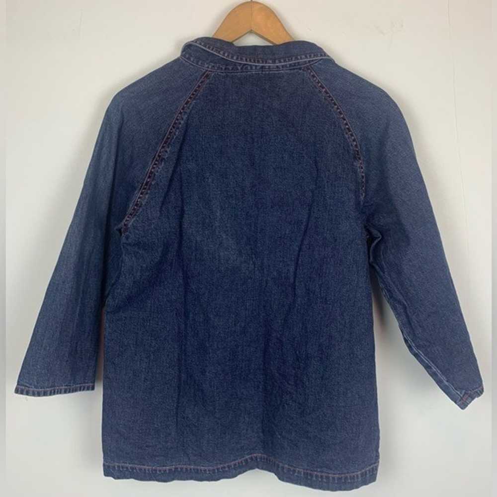 Telluride Clothing Co. Vintage Denim Blouse Shirt… - image 5