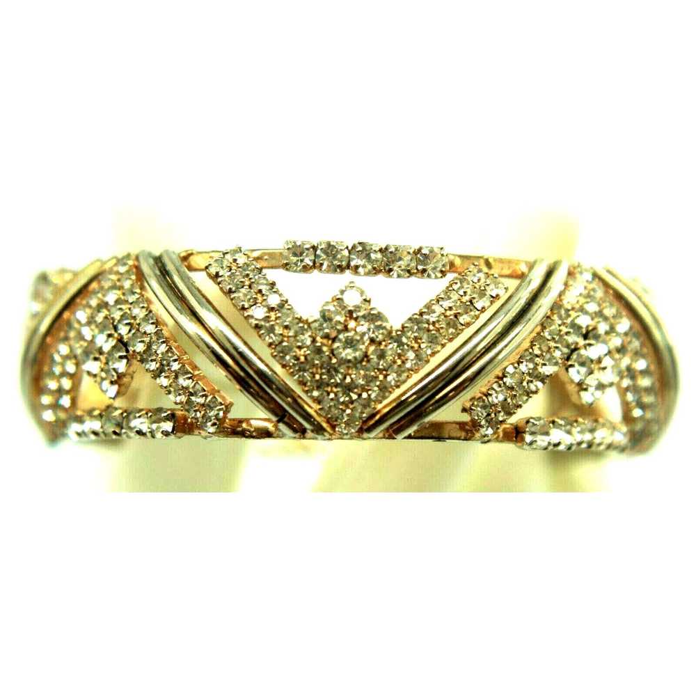 Other Vintage Art Deco Style Rhinestone Studded C… - image 2