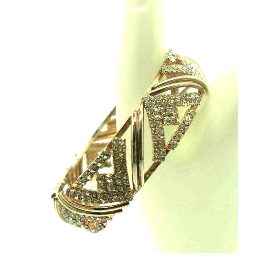 Other Vintage Art Deco Style Rhinestone Studded C… - image 4