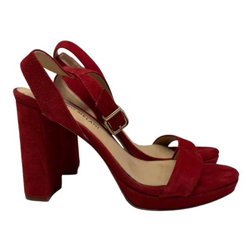 Antonio Melani  Sarita Red Suede  Chunky Heel Str… - image 2