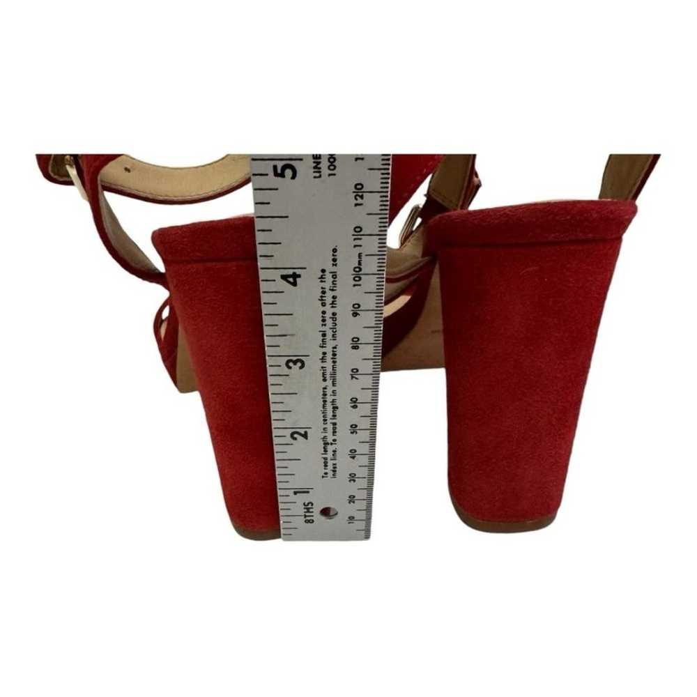 Antonio Melani  Sarita Red Suede  Chunky Heel Str… - image 4