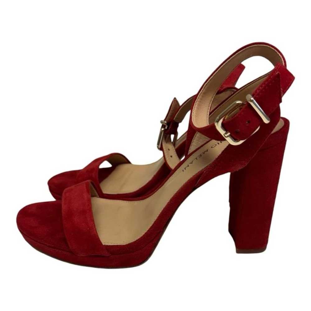 Antonio Melani  Sarita Red Suede  Chunky Heel Str… - image 5