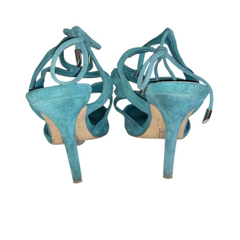 White House Black Market Turquoise Suede Marlow H… - image 5