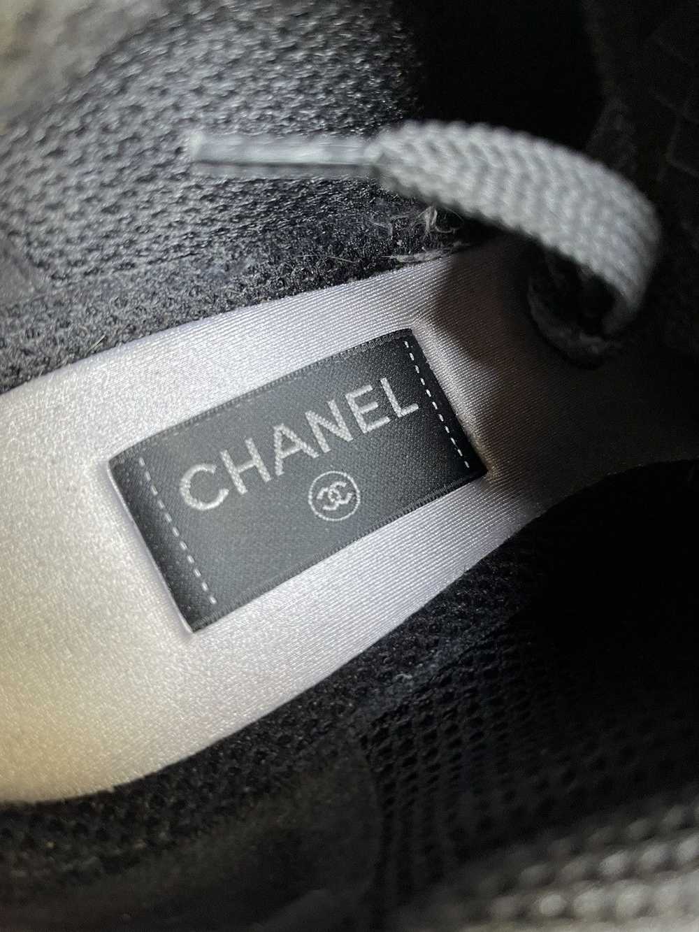 Chanel Chanel CC Trainer Sneaker Shoe Black White - image 10