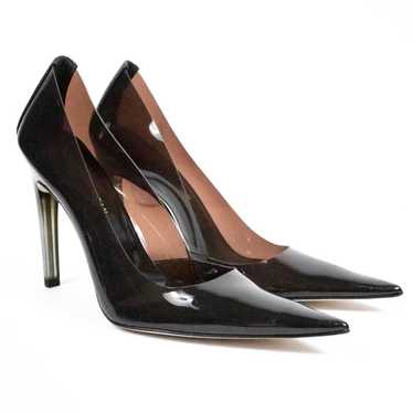 Good American Black Pointed Toe Pumps High Heels … - image 1