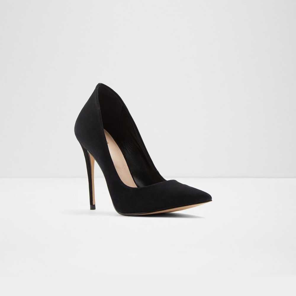 Aldo Black Suede Heels - image 1