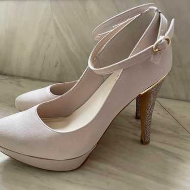 Suede high heels