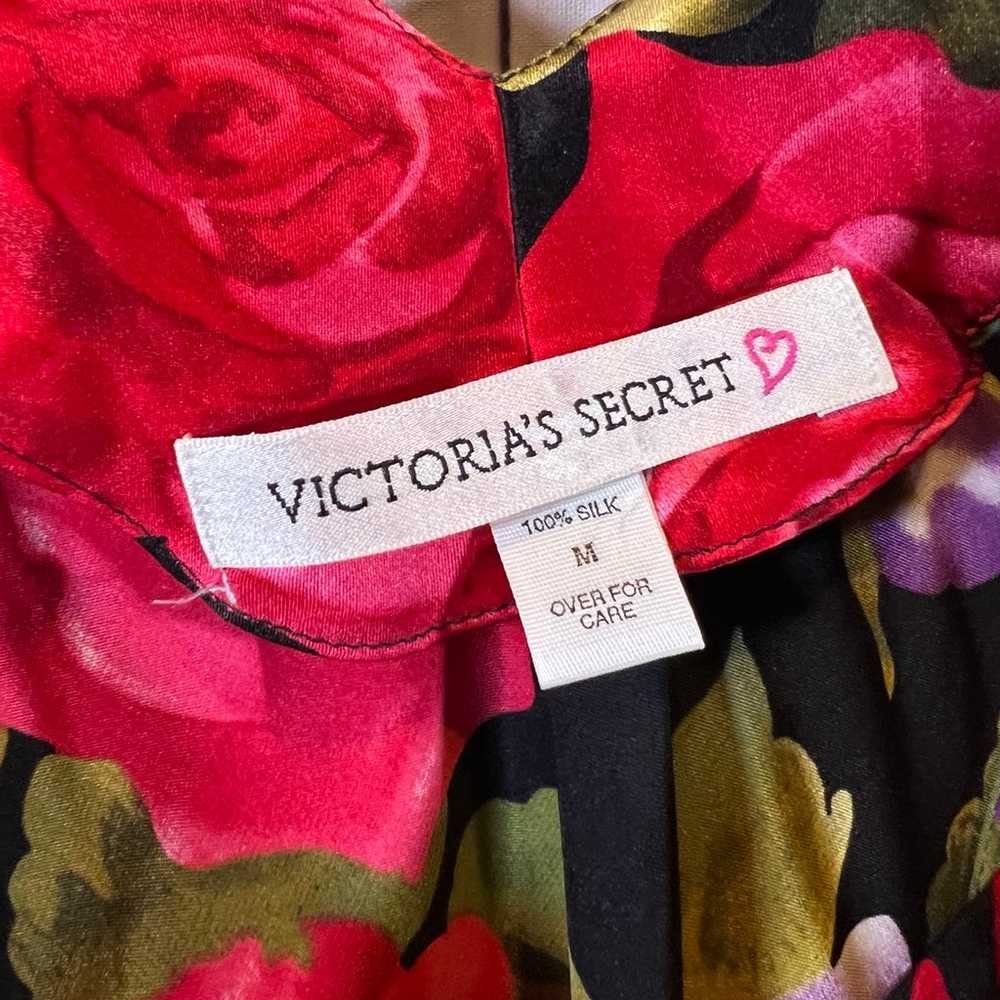 Vintage Victoria Secret Silk Rose Patterned Bodys… - image 5