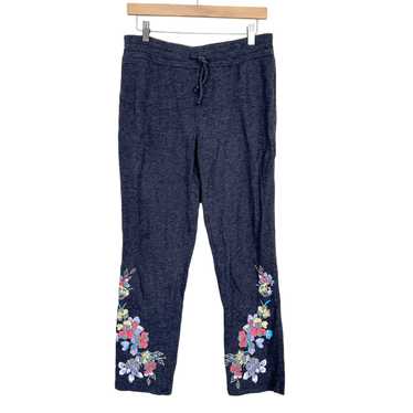 Chicos Weekends by Chicos Gray Floral Sweatpants S